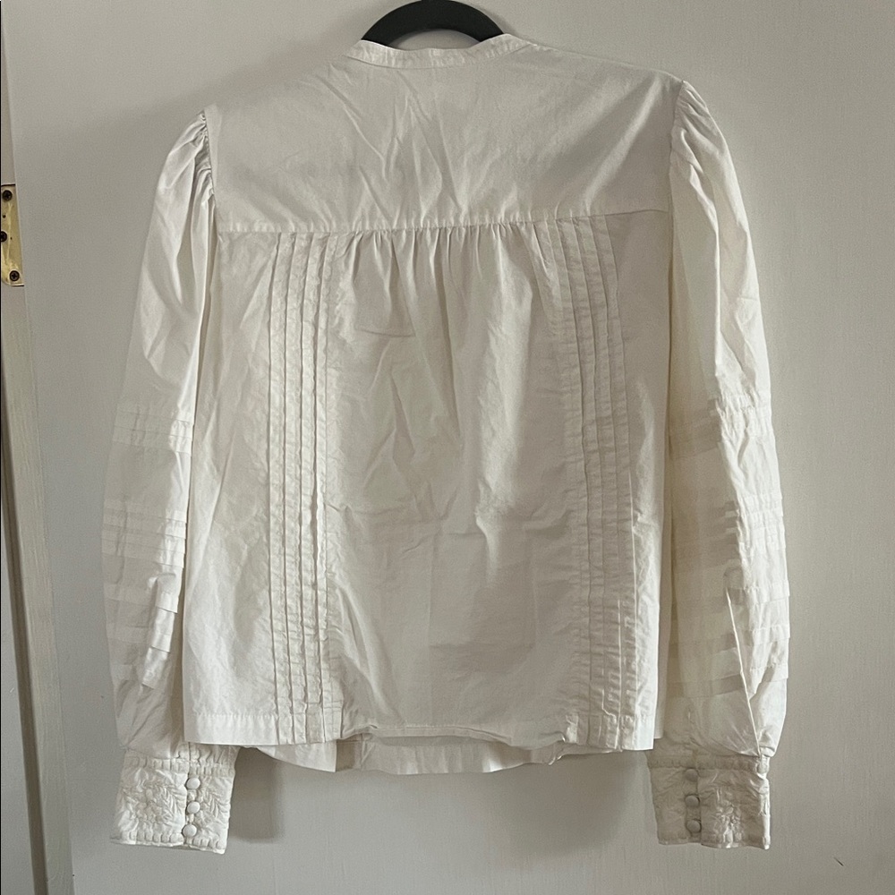 Anthropologie Ivory Blouse - Picture 3 of 4
